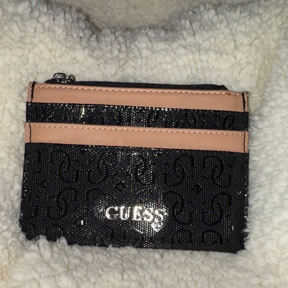 GUESS- Black and Tan Women's Card Holder - Picture 1 of 17